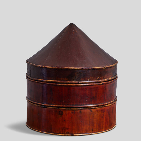 Antique French Wooden Hat Box Large Wooden Hat Box Hat Box 
