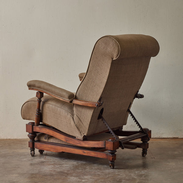 Late 19th Century English Reclining Chair Lee Stanton Antiques