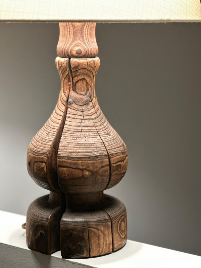 Large Wooden Lamp