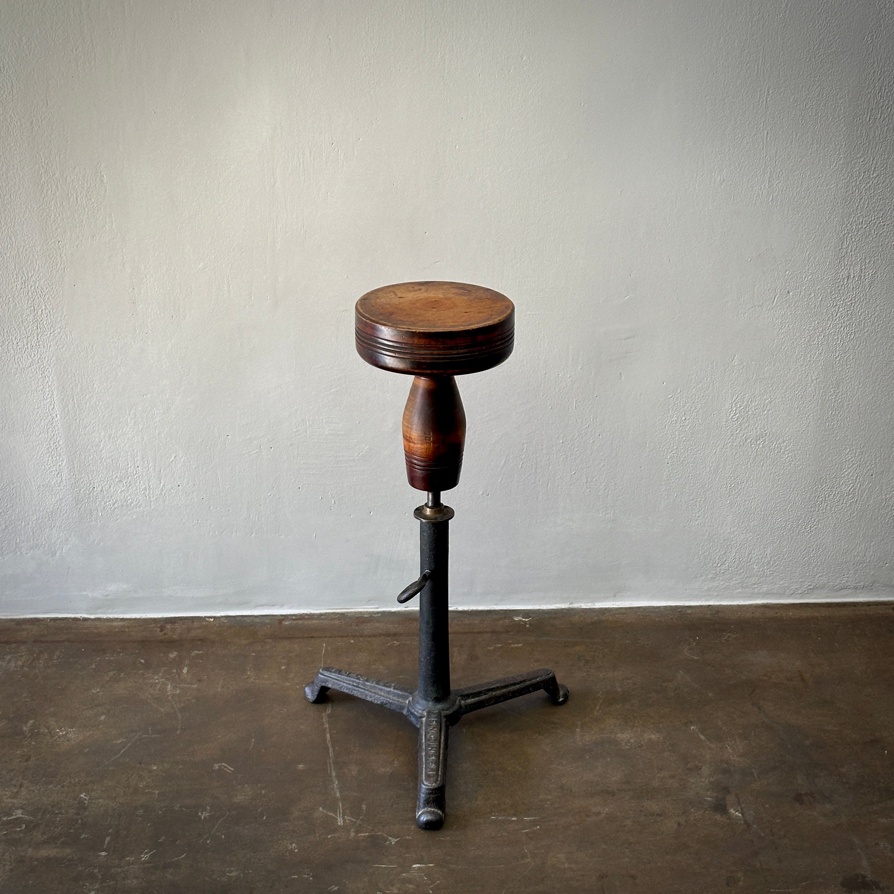 Wood & Cast Iron Table or Stool