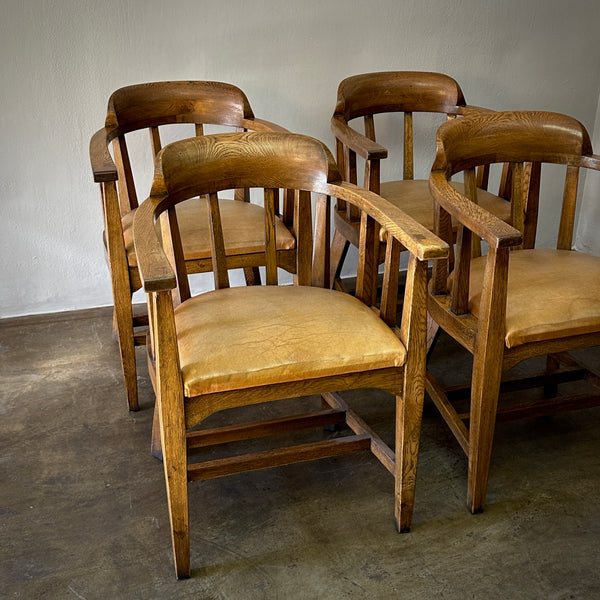 Set of Four Dining or Library Chairs