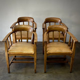 Set of Four Dining or Library Chairs