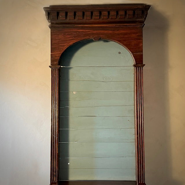 Victorian English Bookcase with Caned Doors