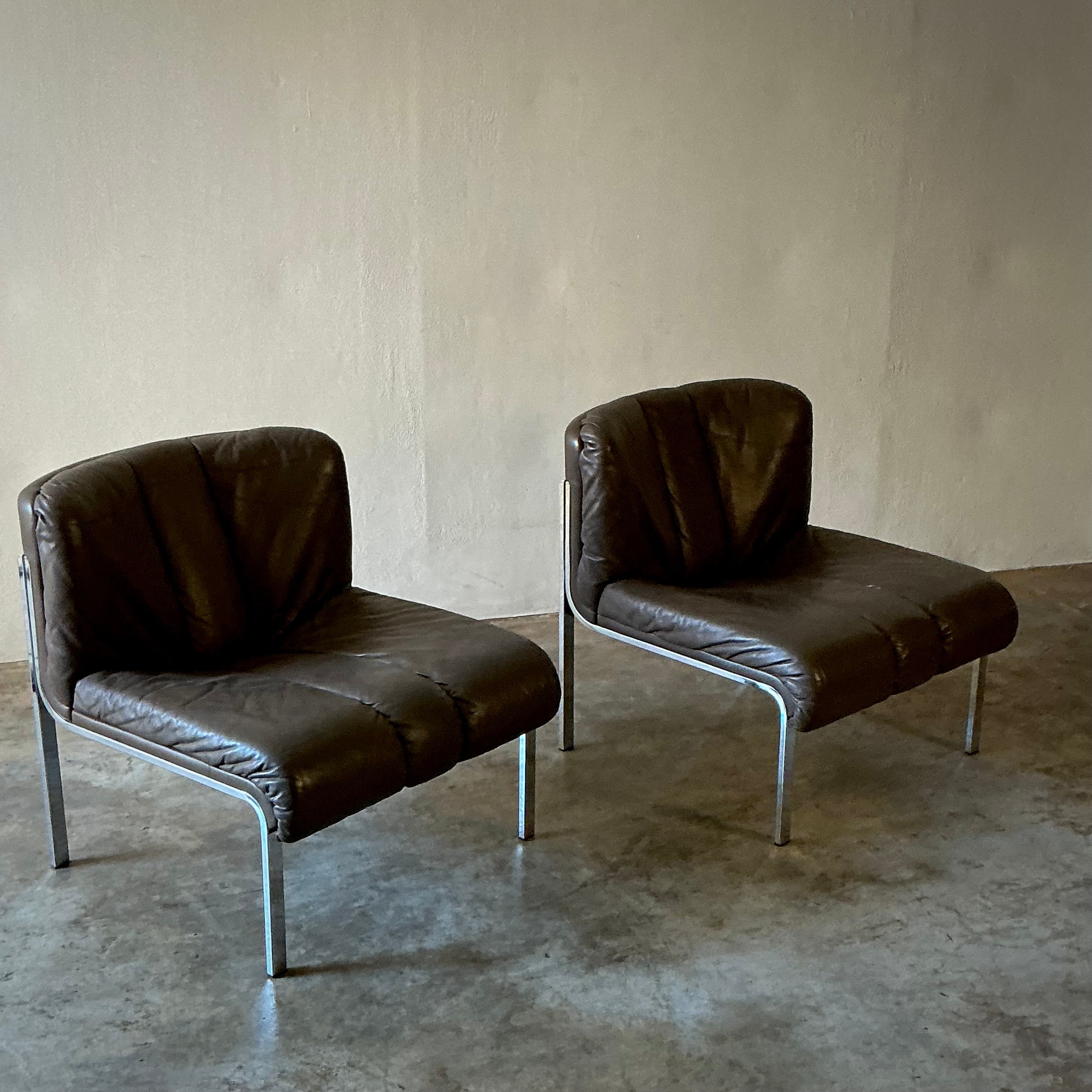 Pair of Leather Chairs