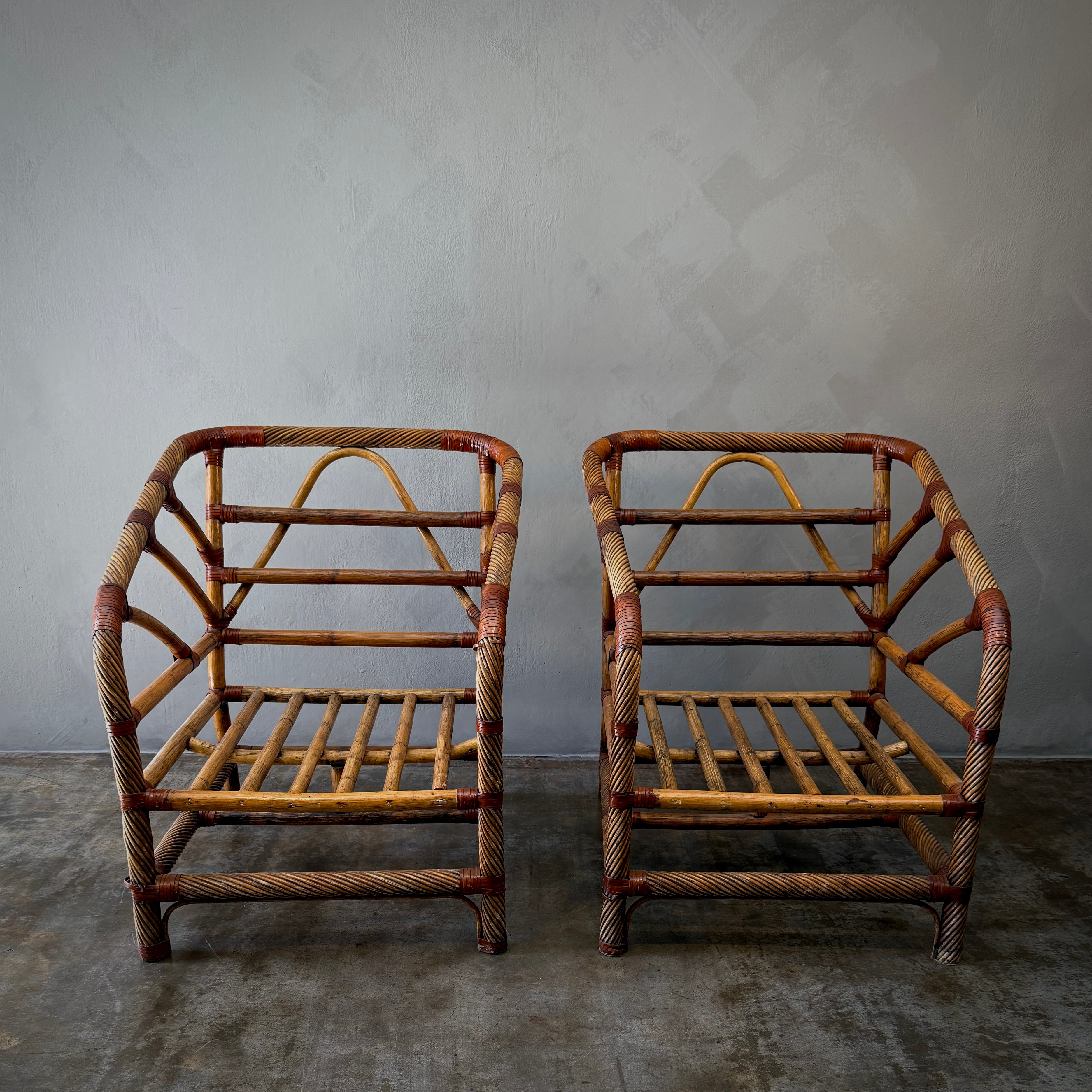 Pair of Rattan Chairs