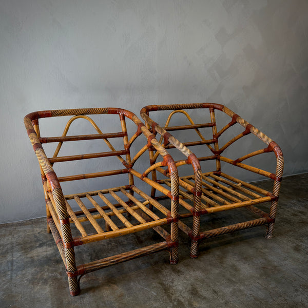 Pair of Rattan Chairs