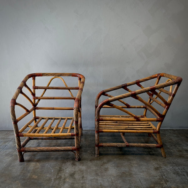 Pair of Rattan Chairs