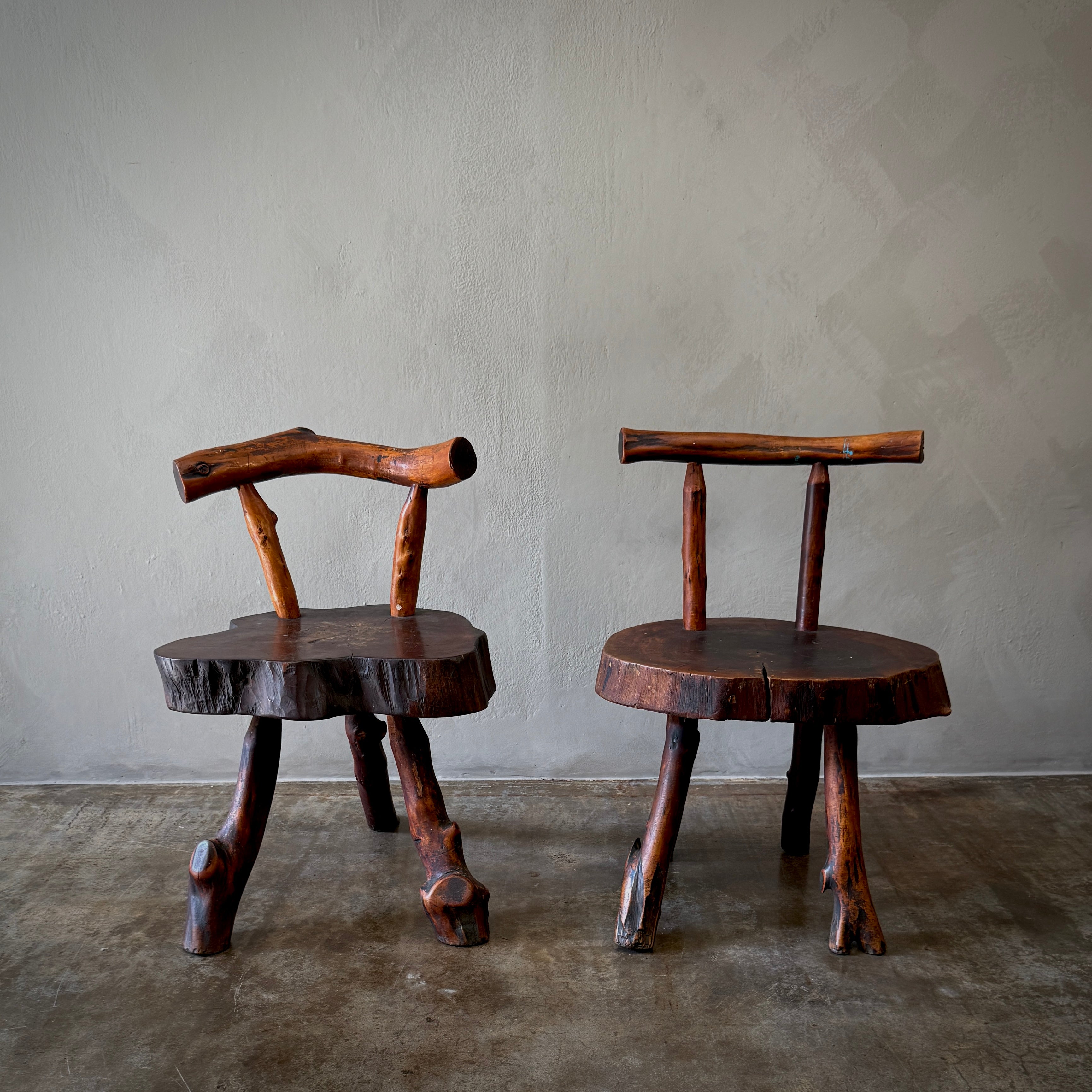 Pair of Primitive Side Chairs