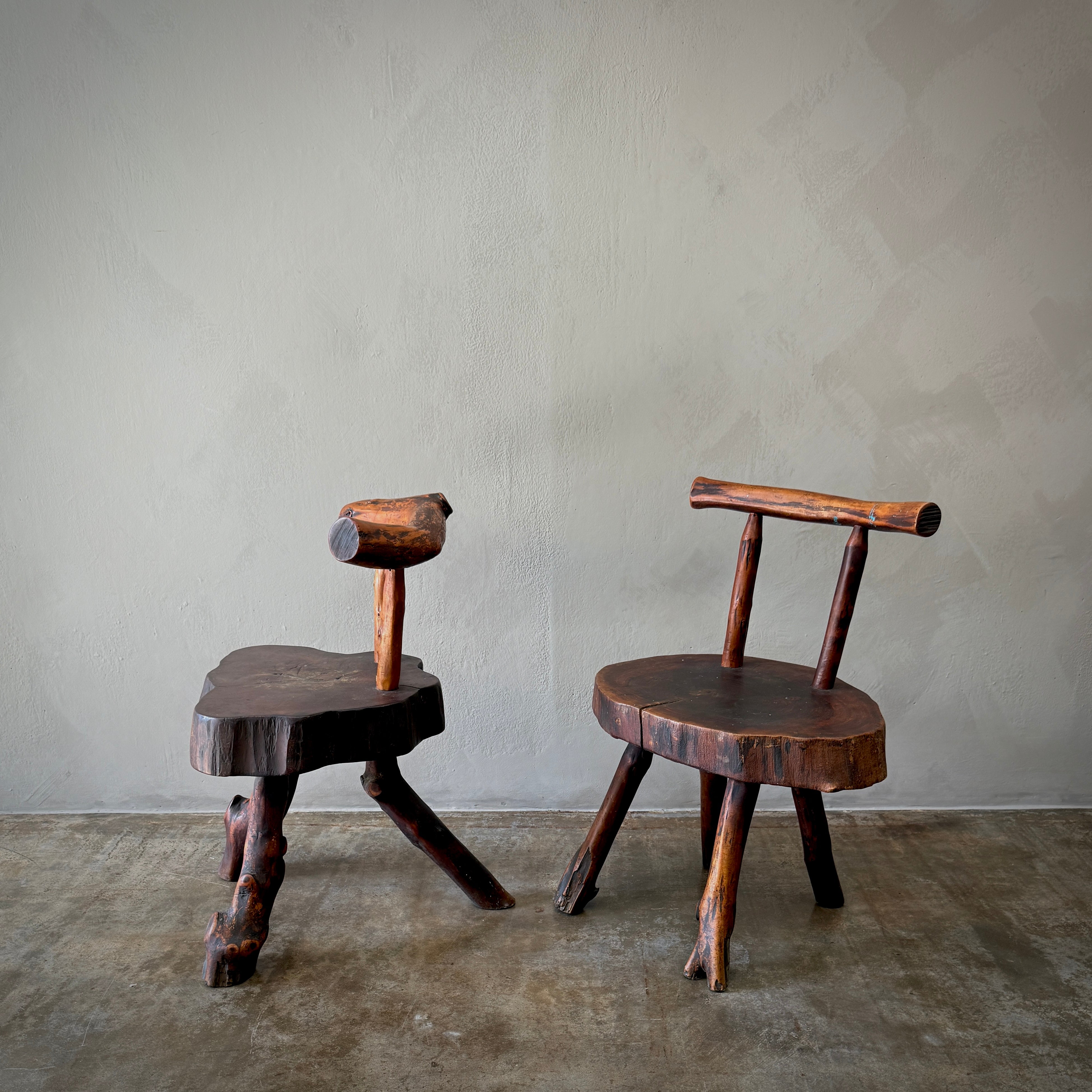 Pair of Primitive Side Chairs