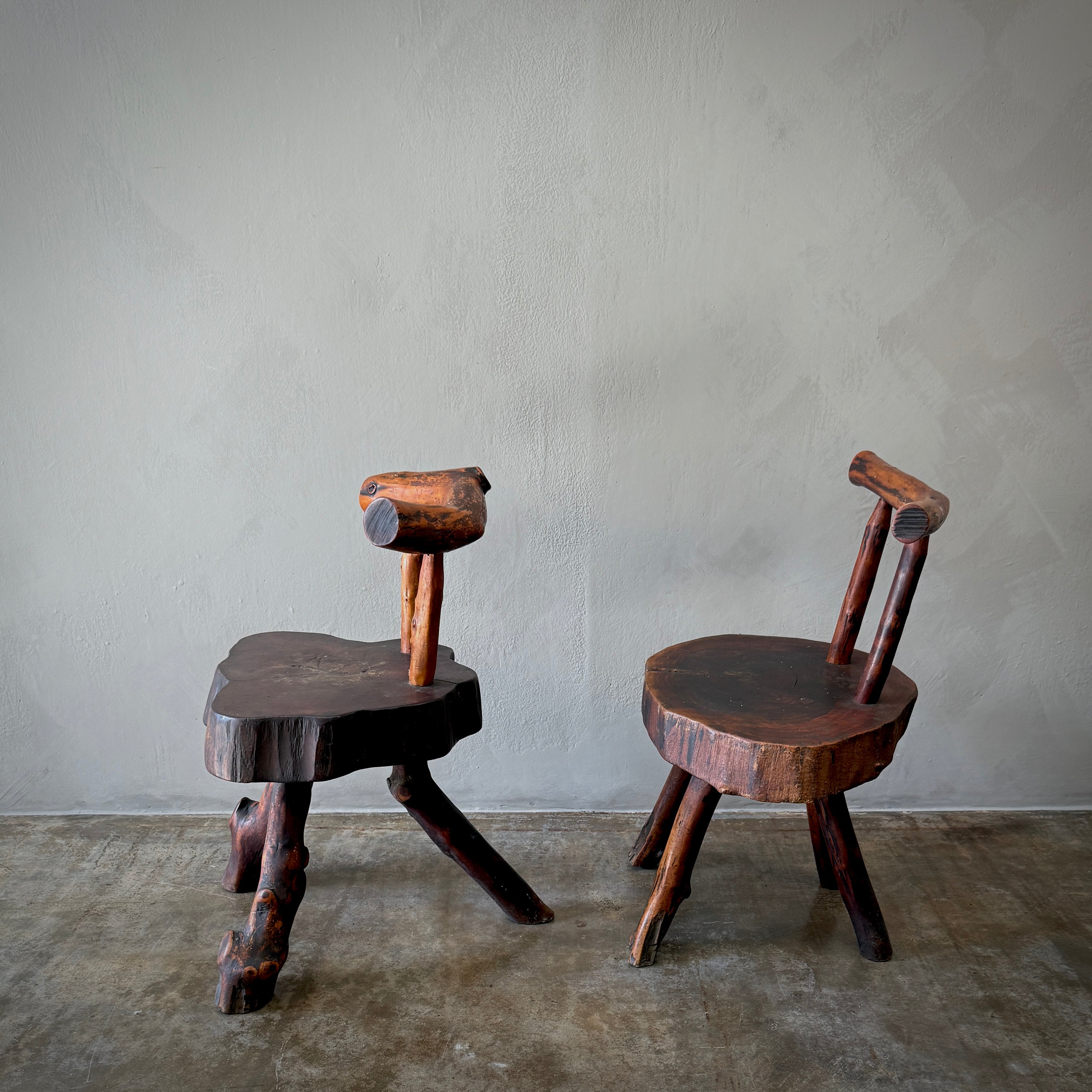 Pair of Primitive Side Chairs