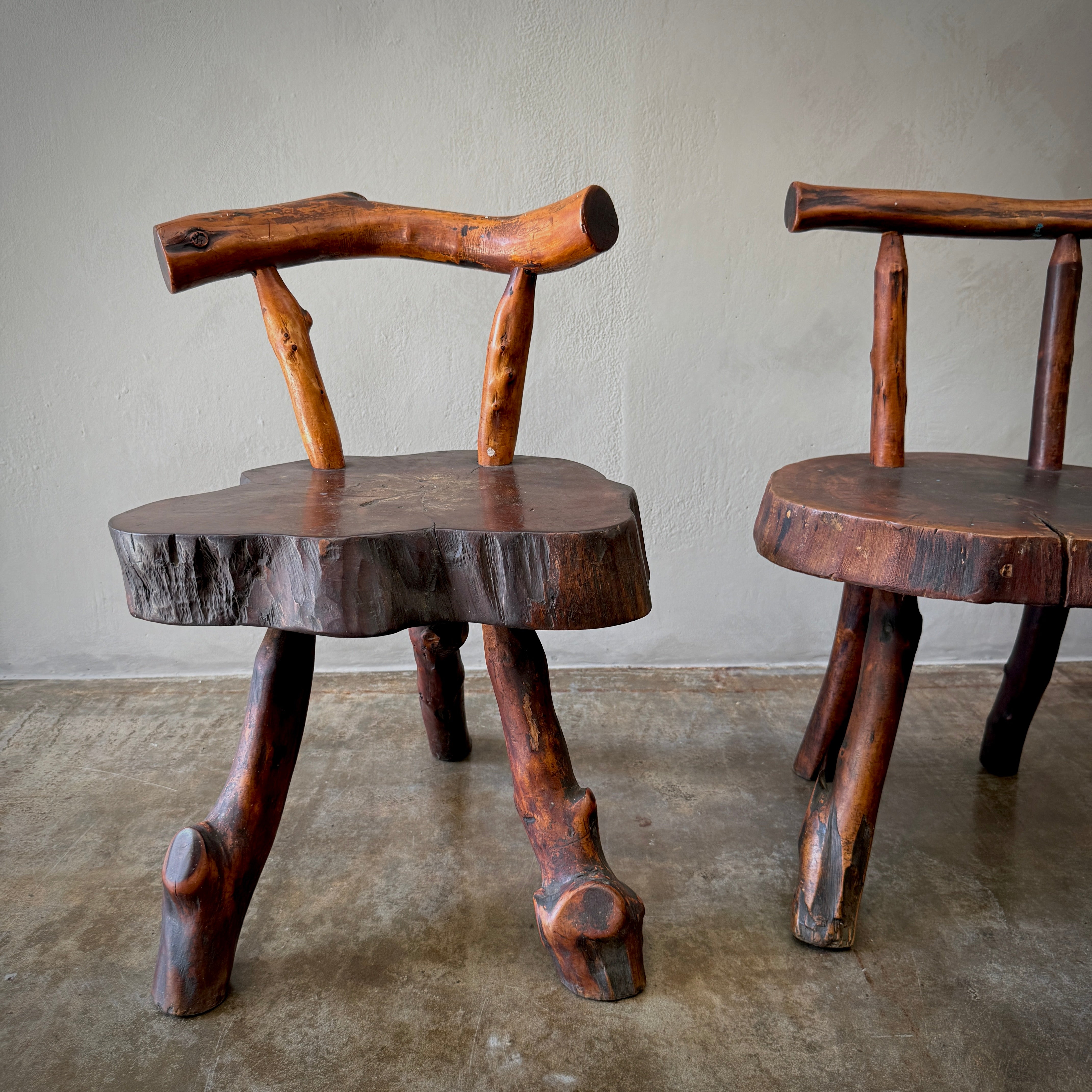 Pair of Primitive Side Chairs