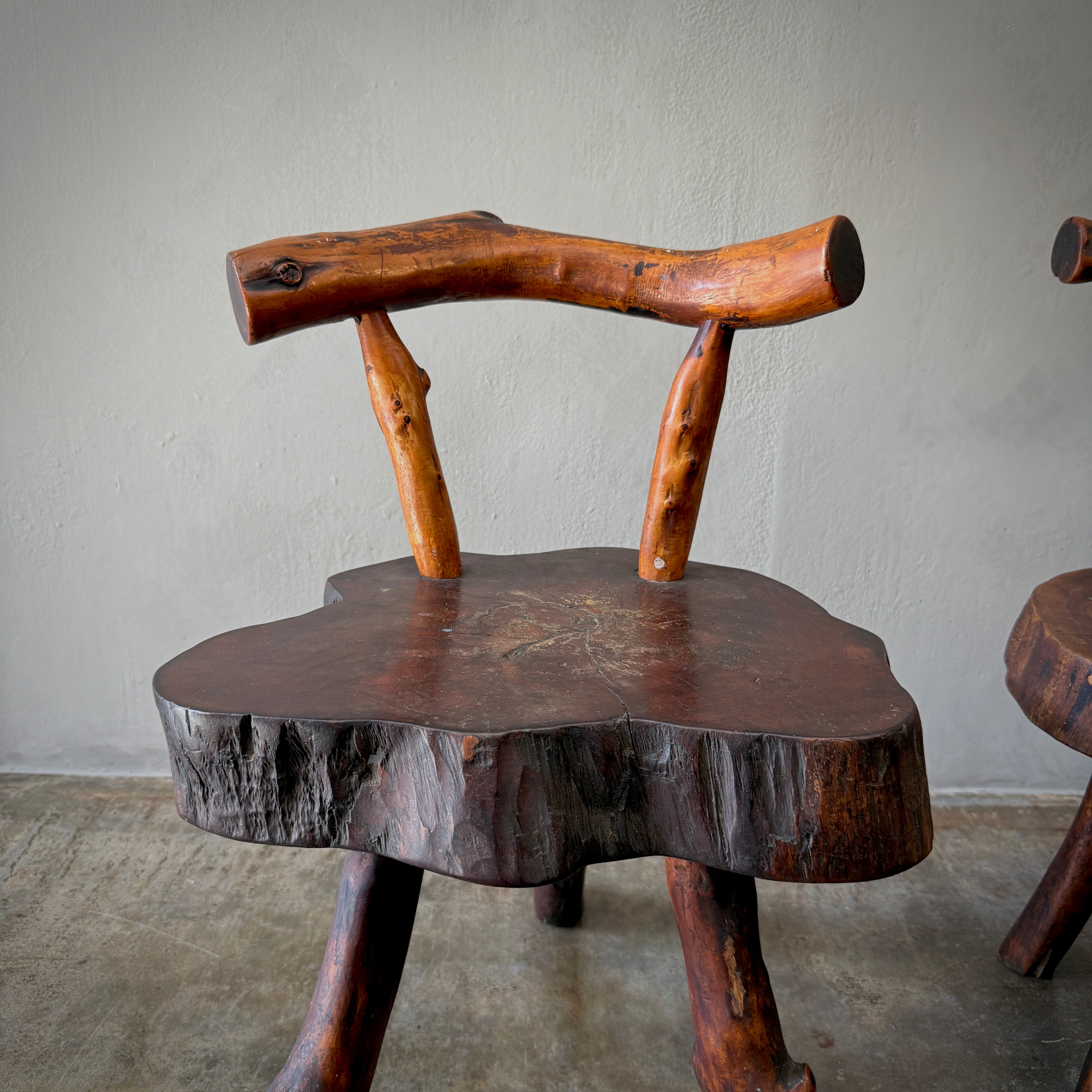 Pair of Primitive Side Chairs