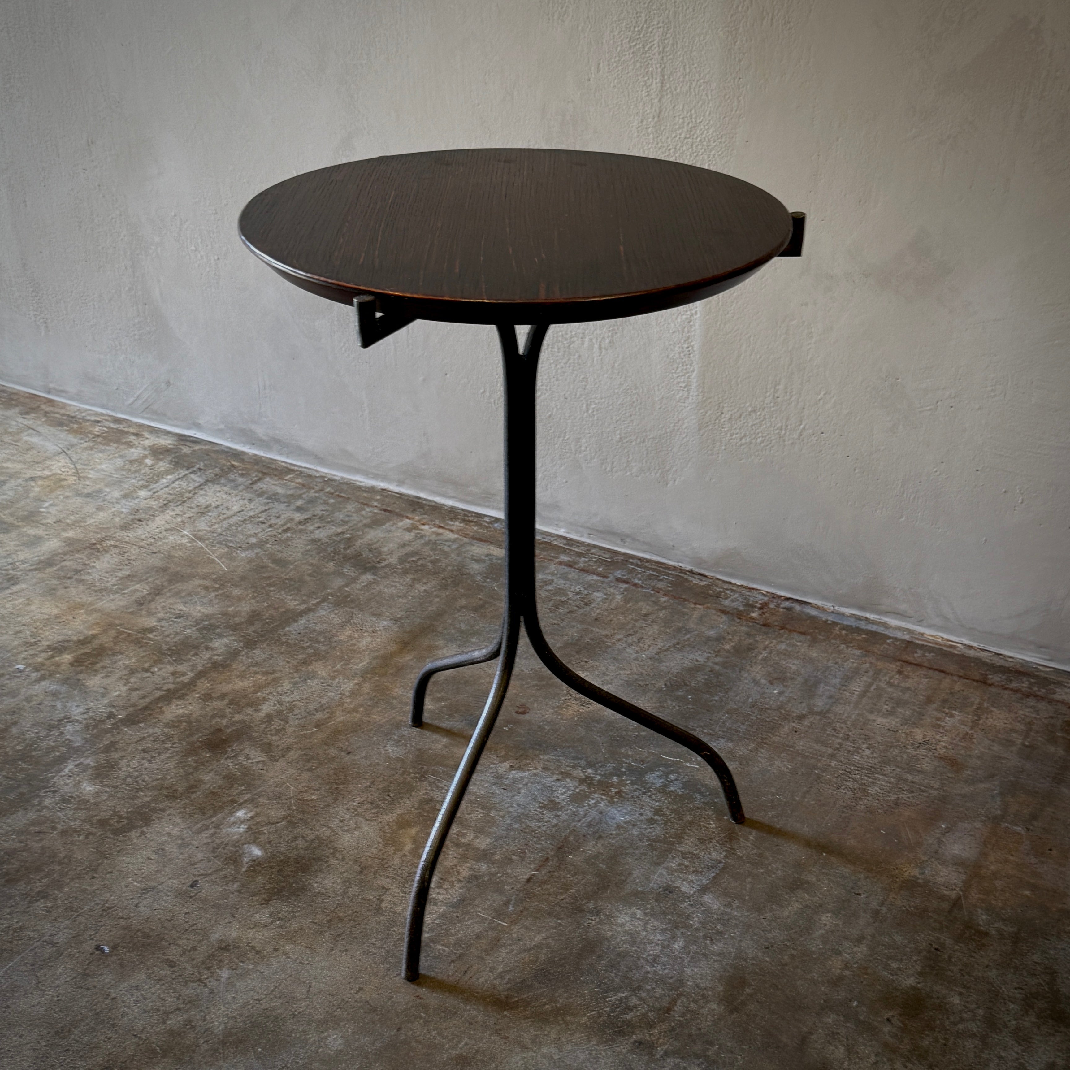 Metal and Wood Side Table