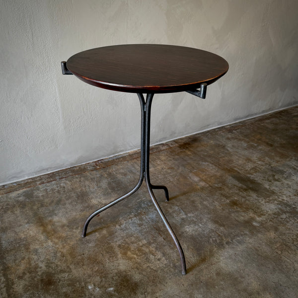 Metal and Wood Side Table