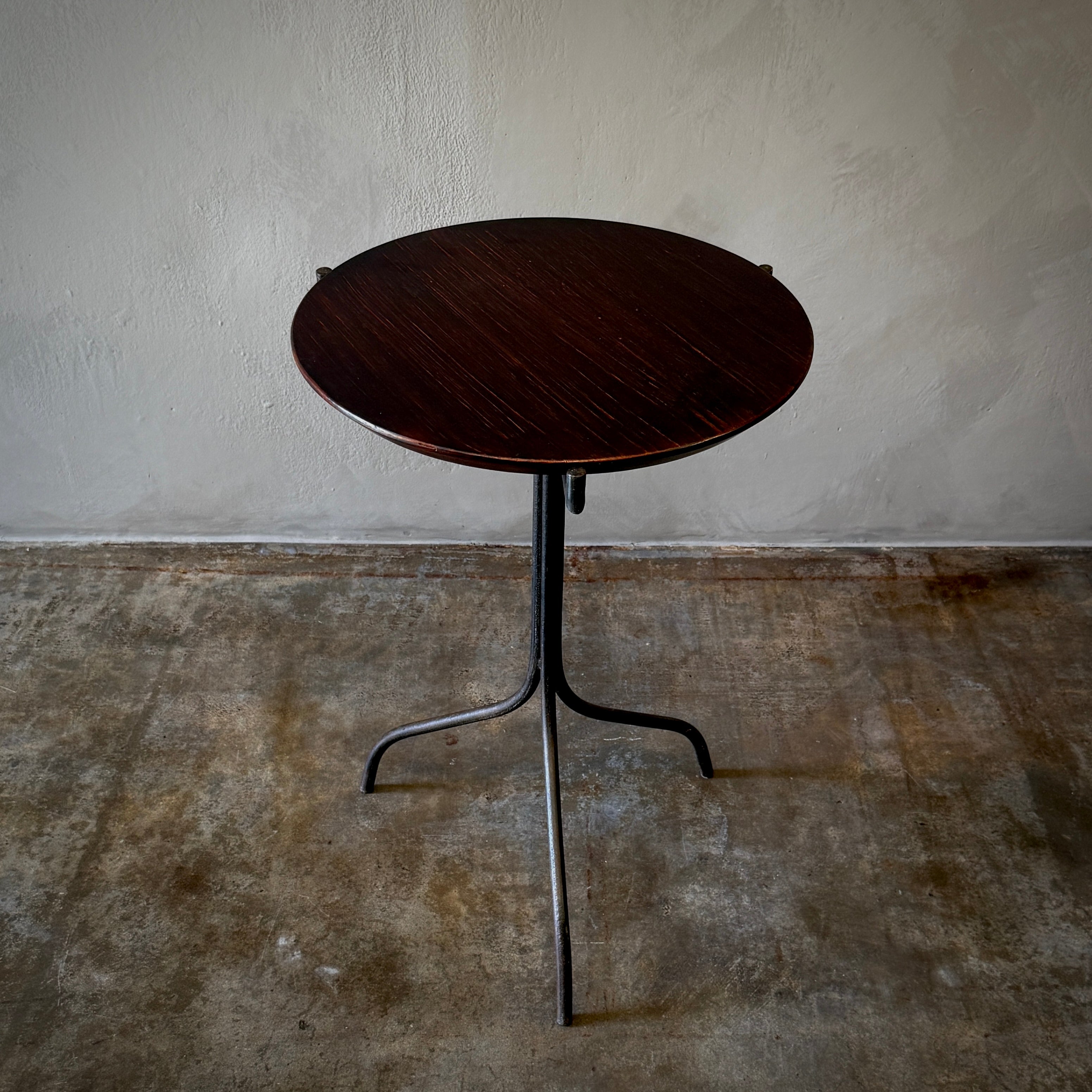 Metal and Wood Side Table