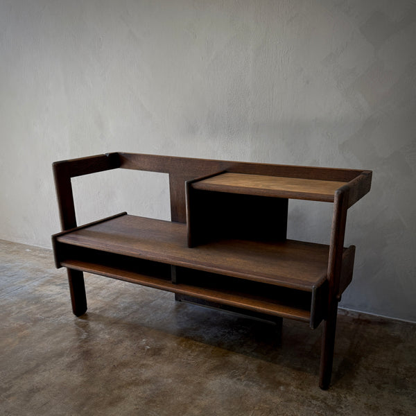 Oak Hall Bench With Table