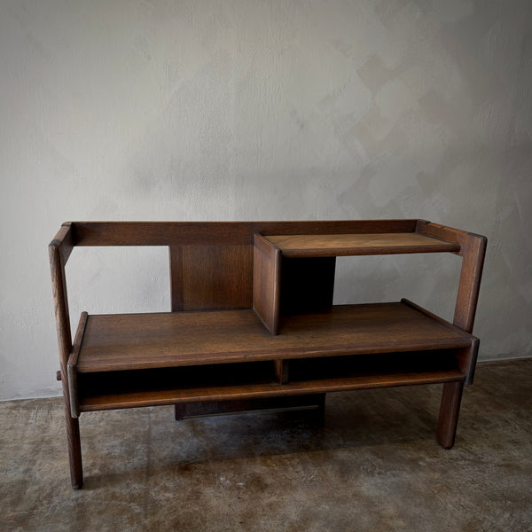 Oak Hall Bench With Table