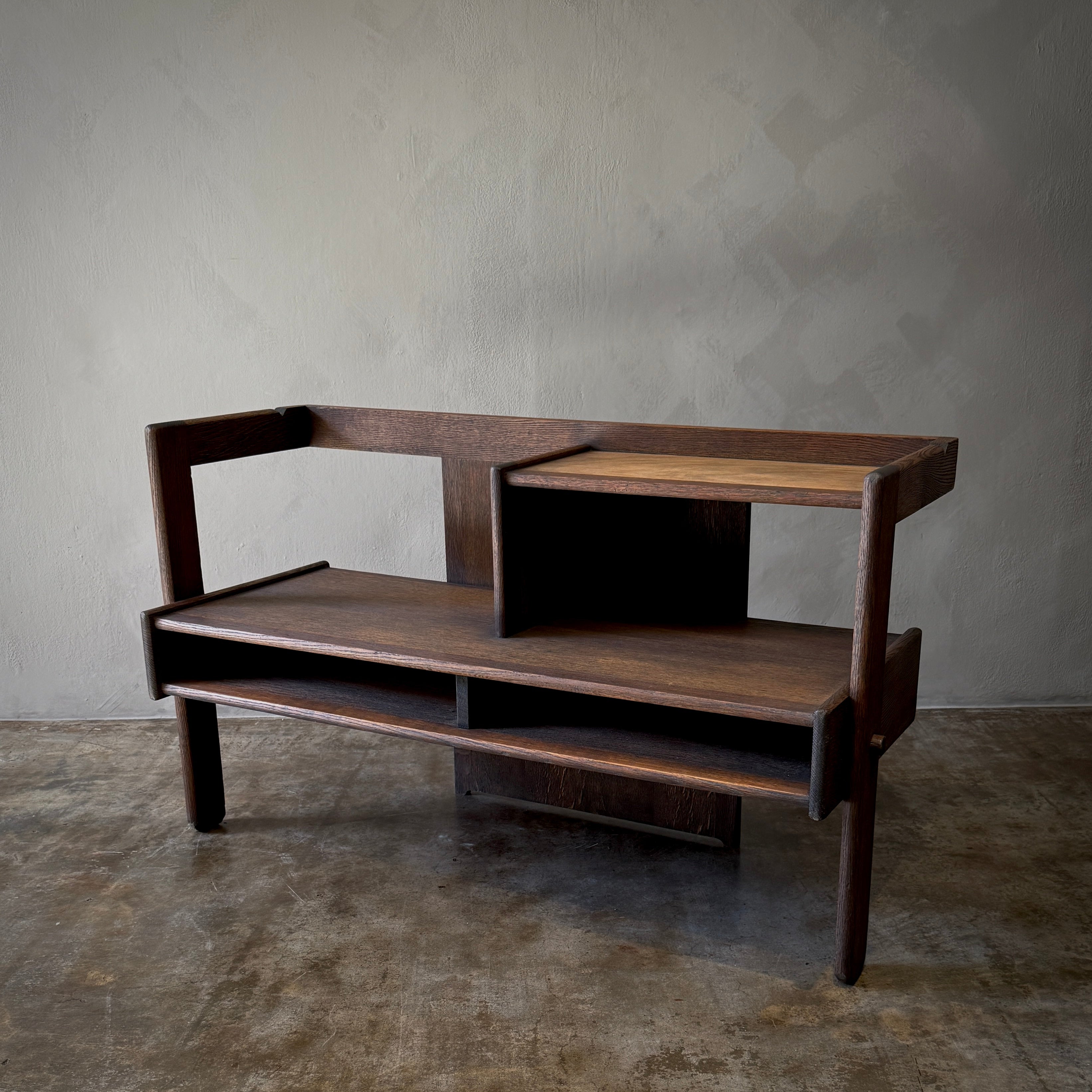 Oak Hall Bench With Table