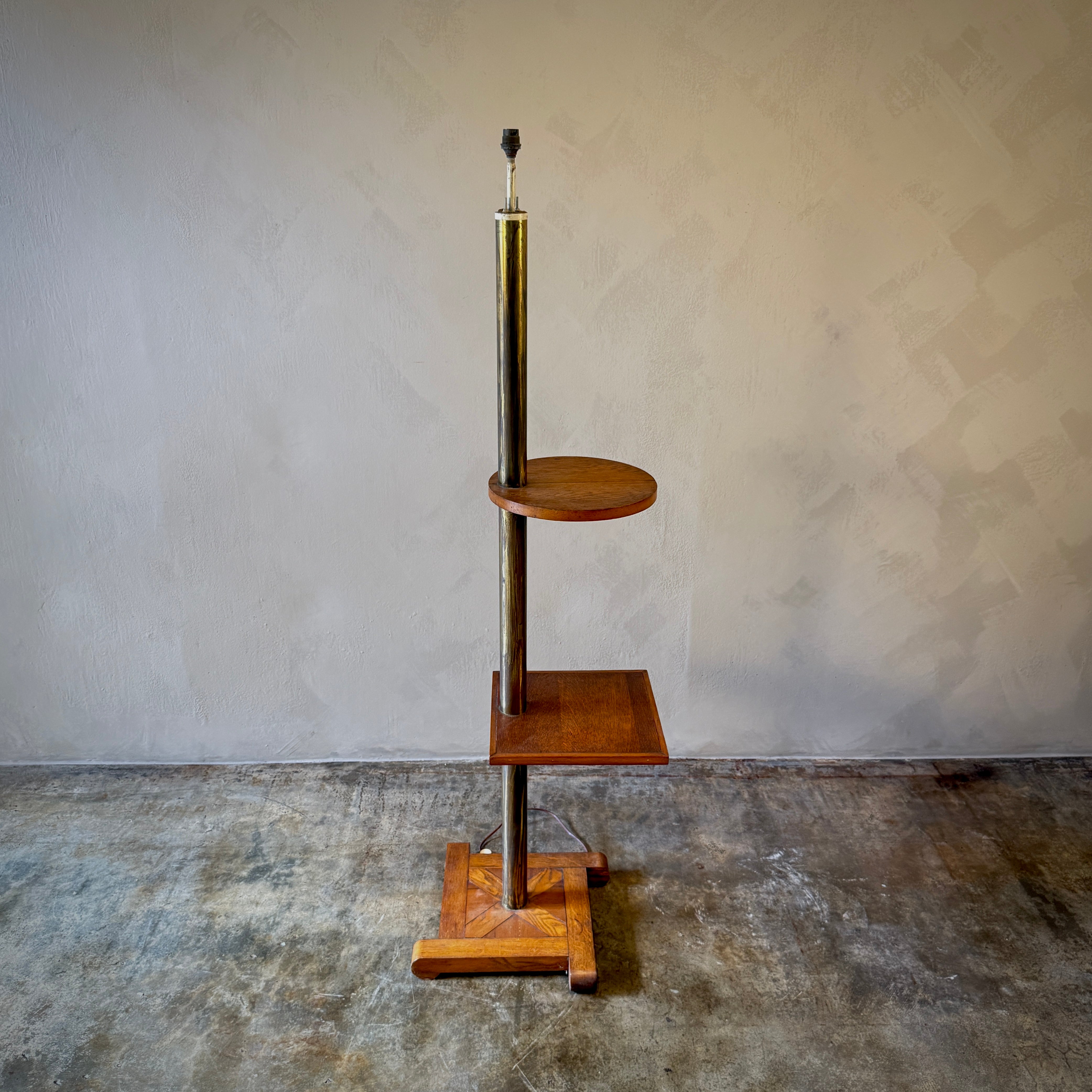 Oak Floor Lamp