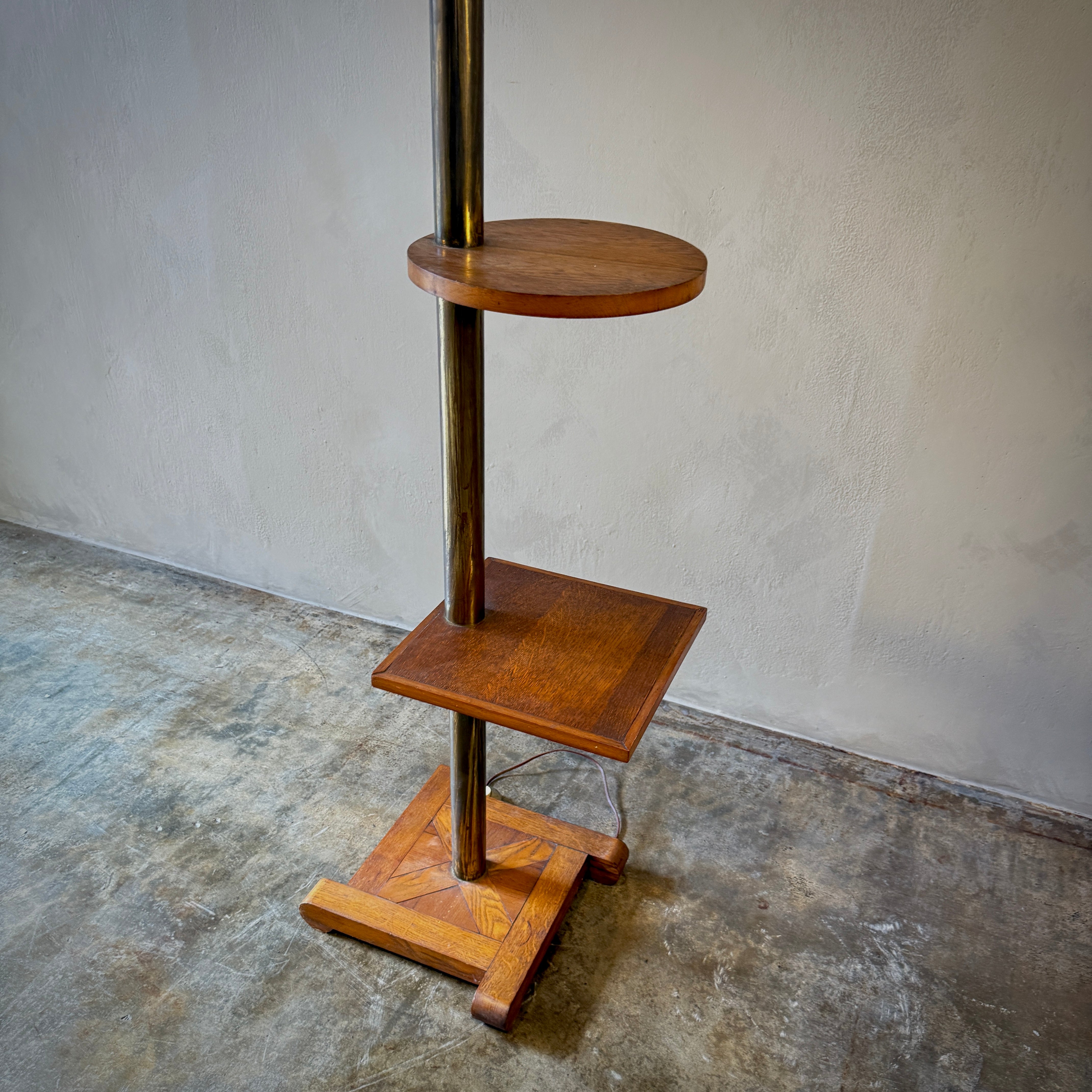 Oak Floor Lamp