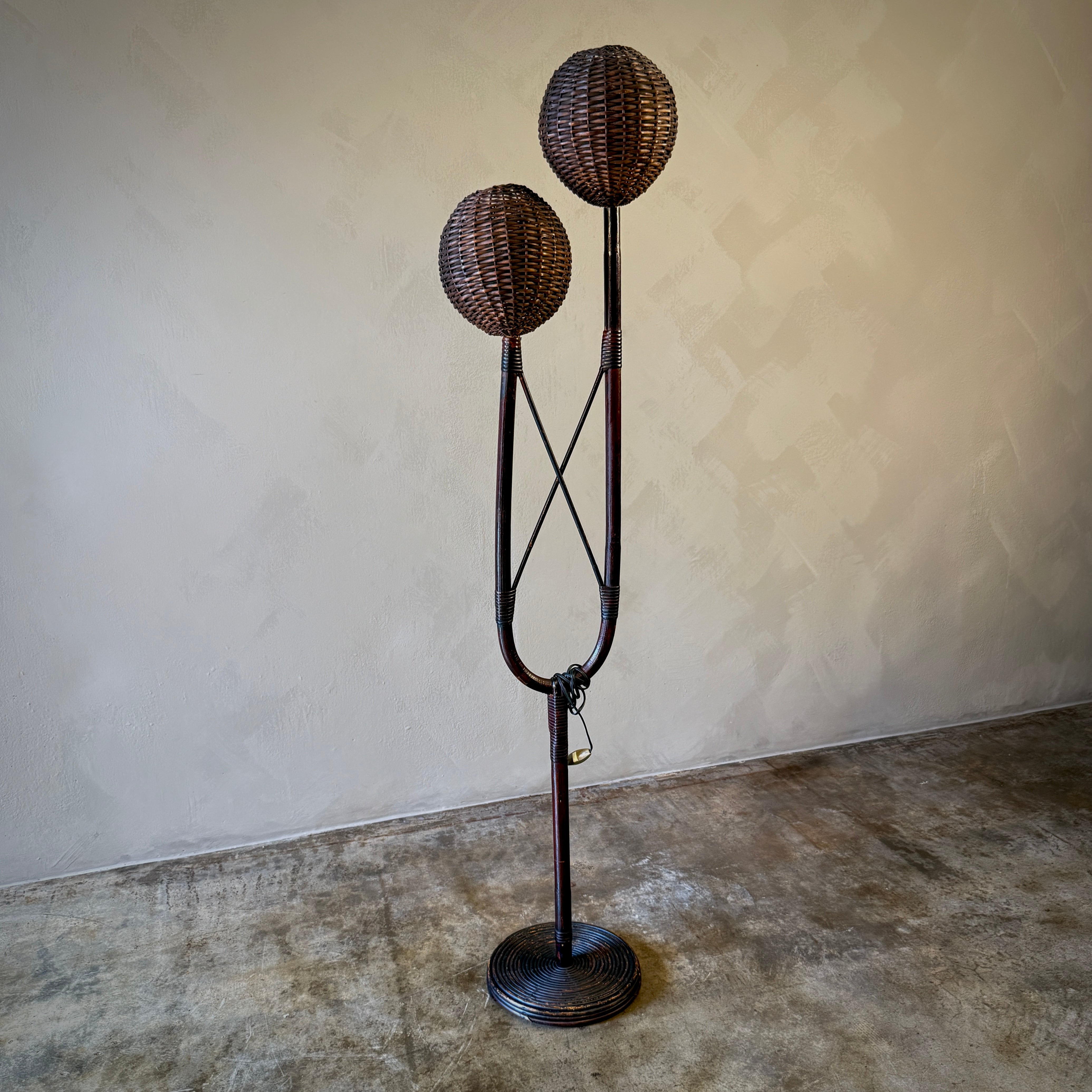 Rattan Floor Lamp