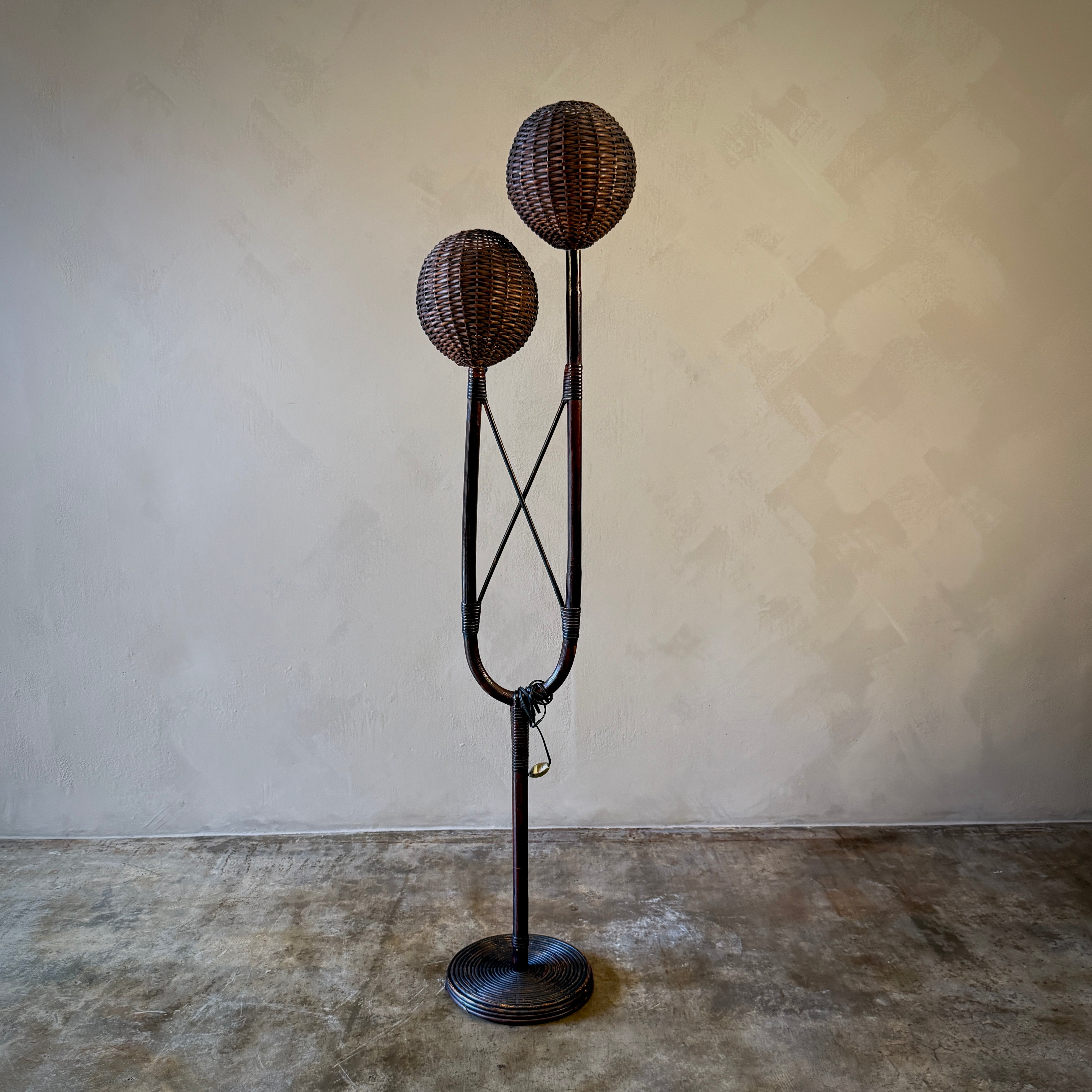 Rattan Floor Lamp