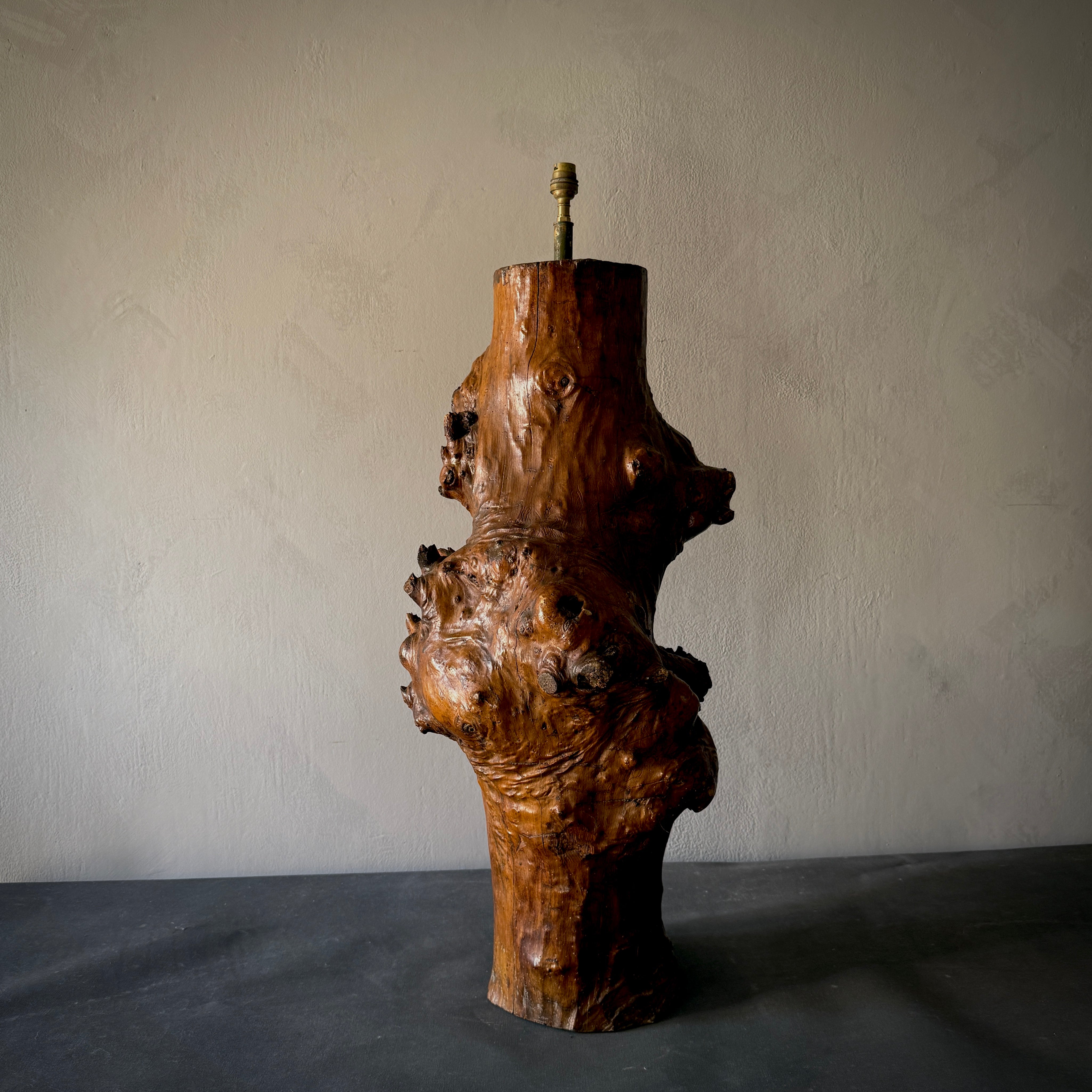 Primitive Wood Lamp