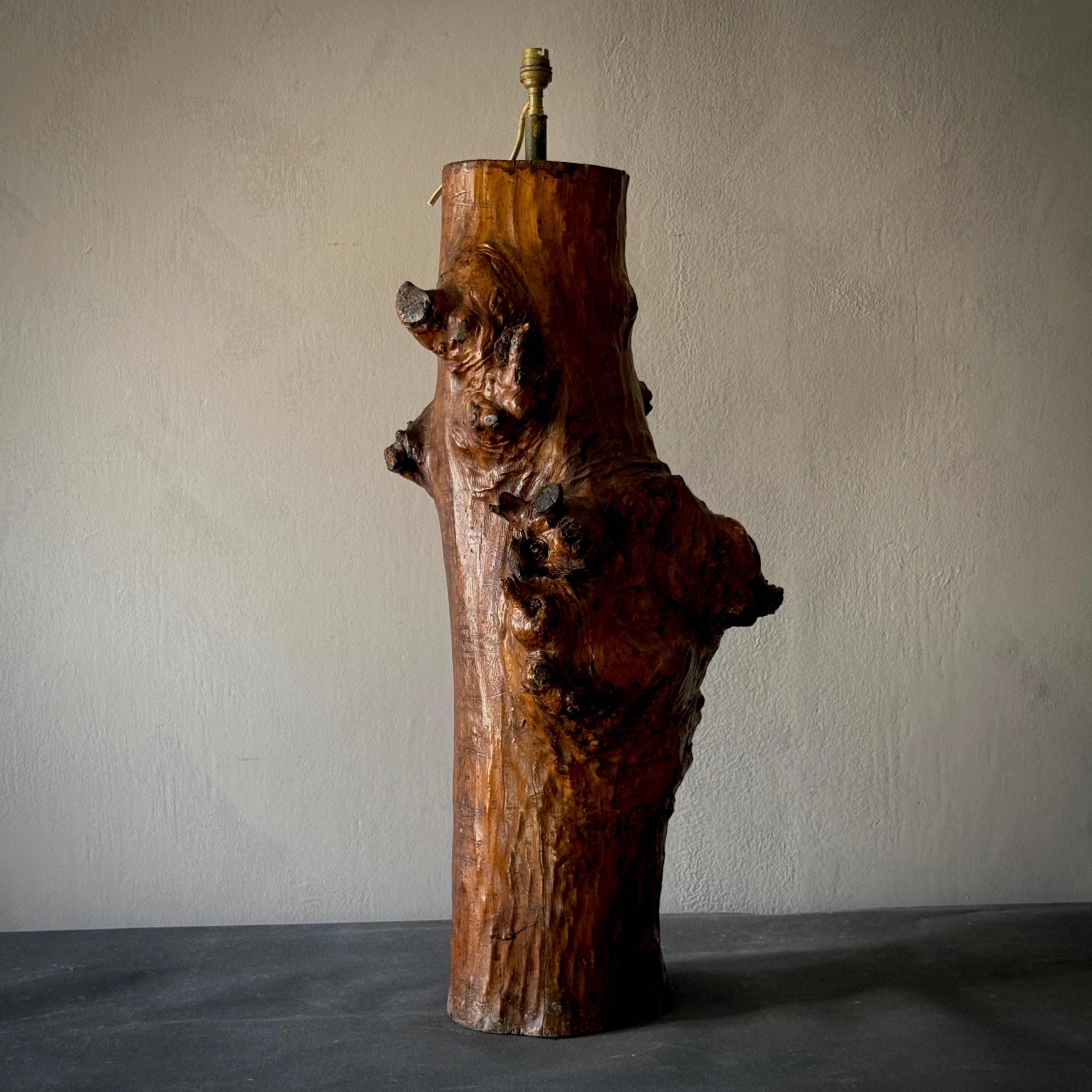 Primitive Wood Lamp