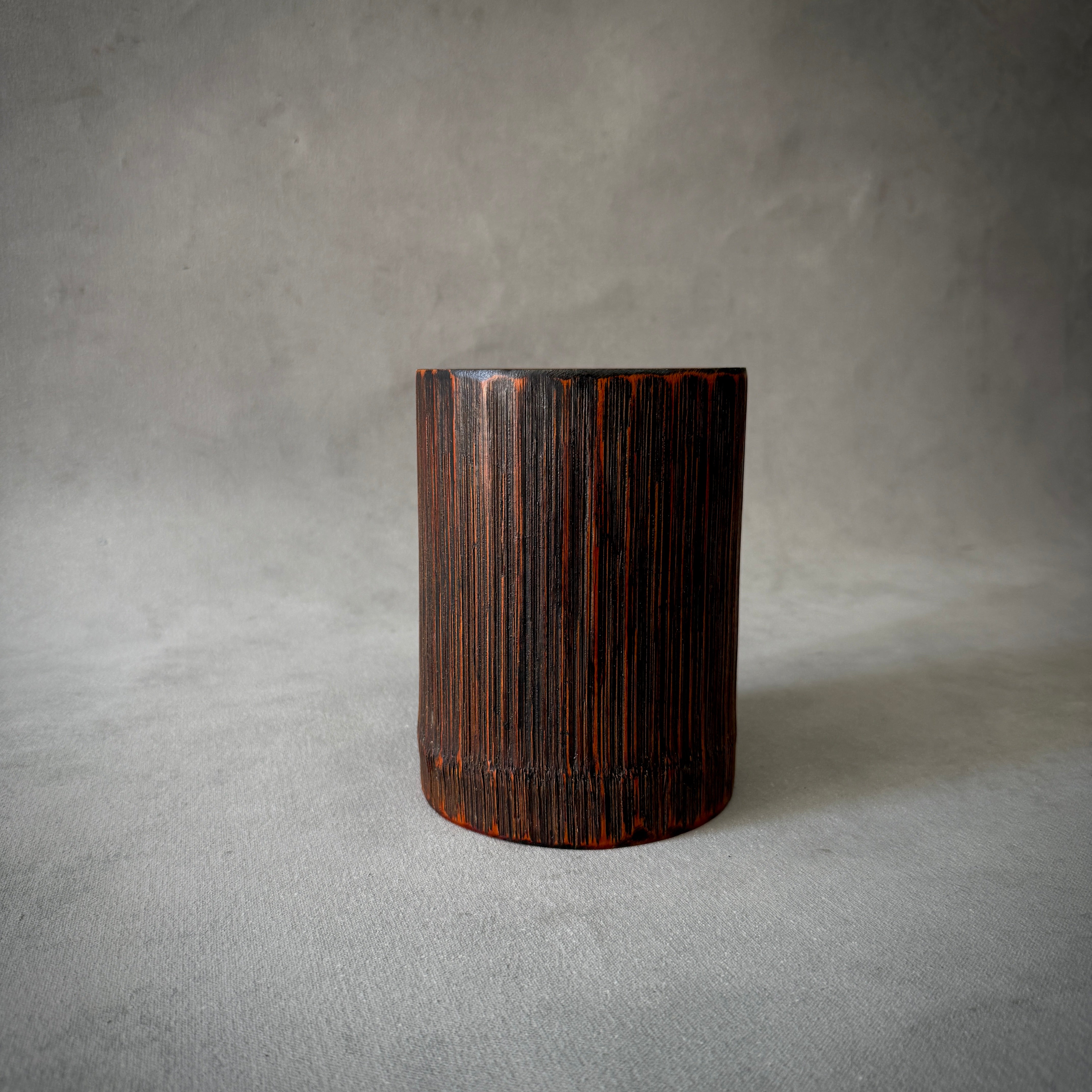 Vintage Wood Canister