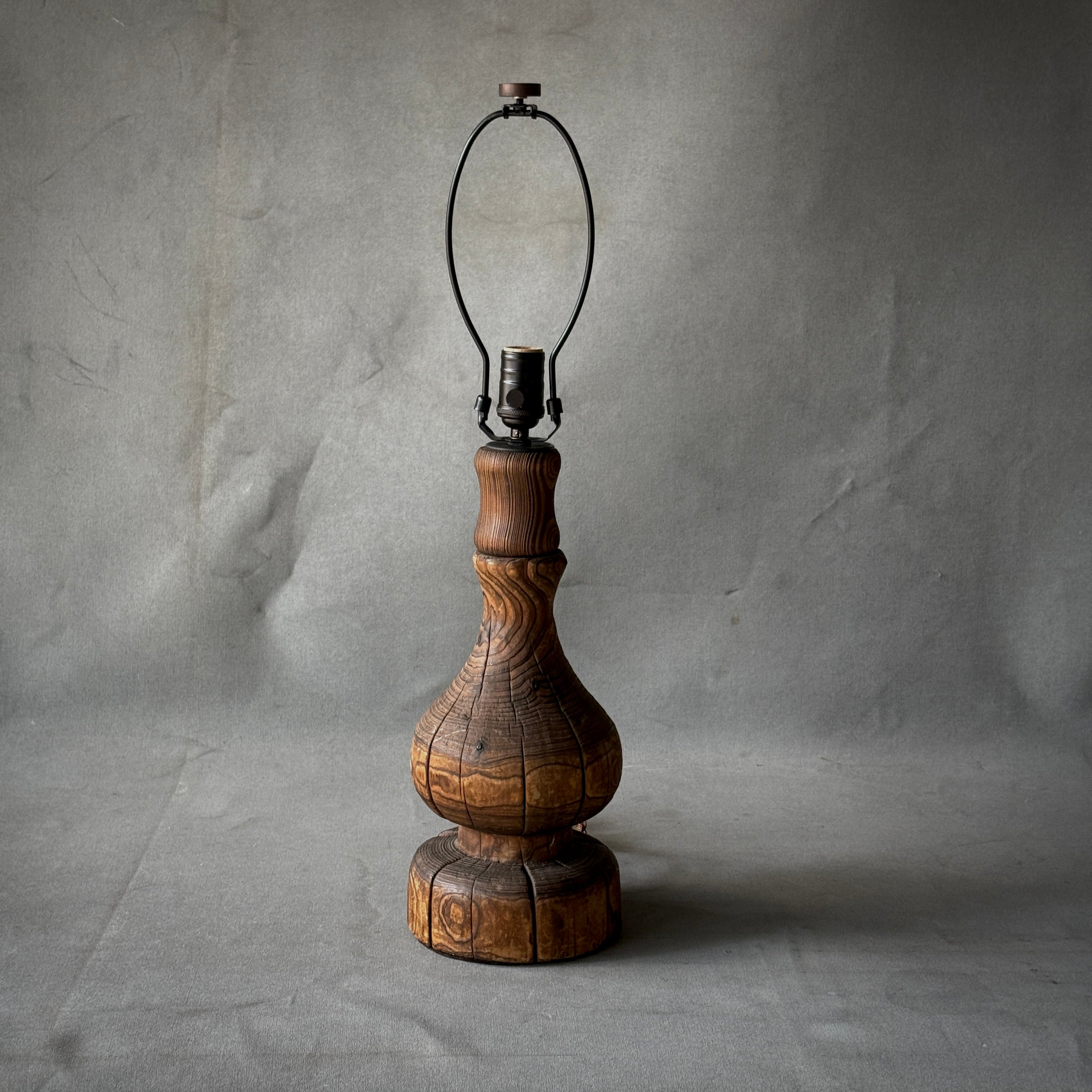 Large Wooden Lamp