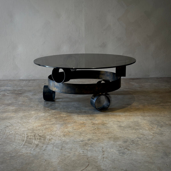 Brutalist Iron Coffee Table