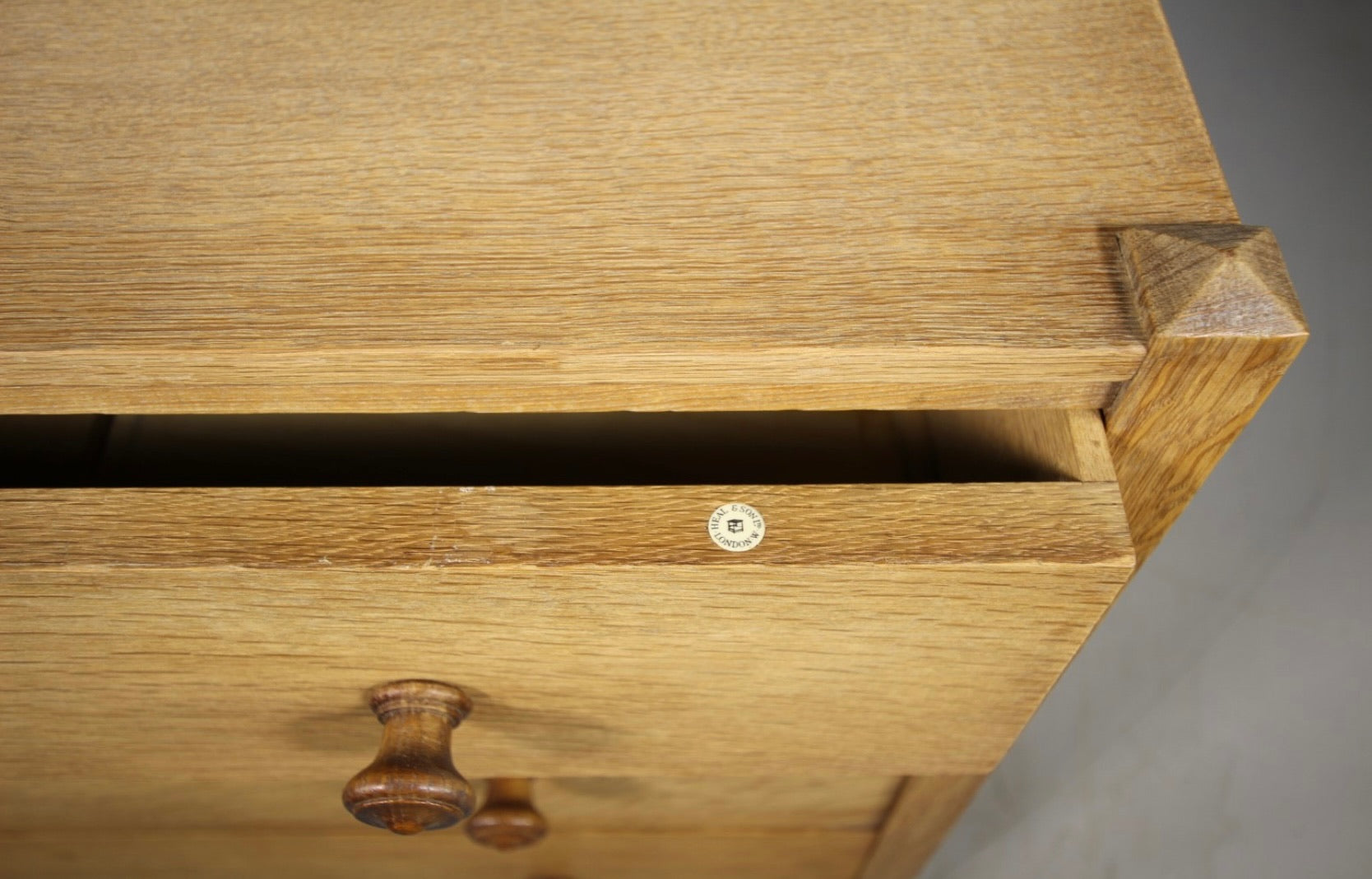 Early 20th Century White Oak Chest of Drawers by Heals