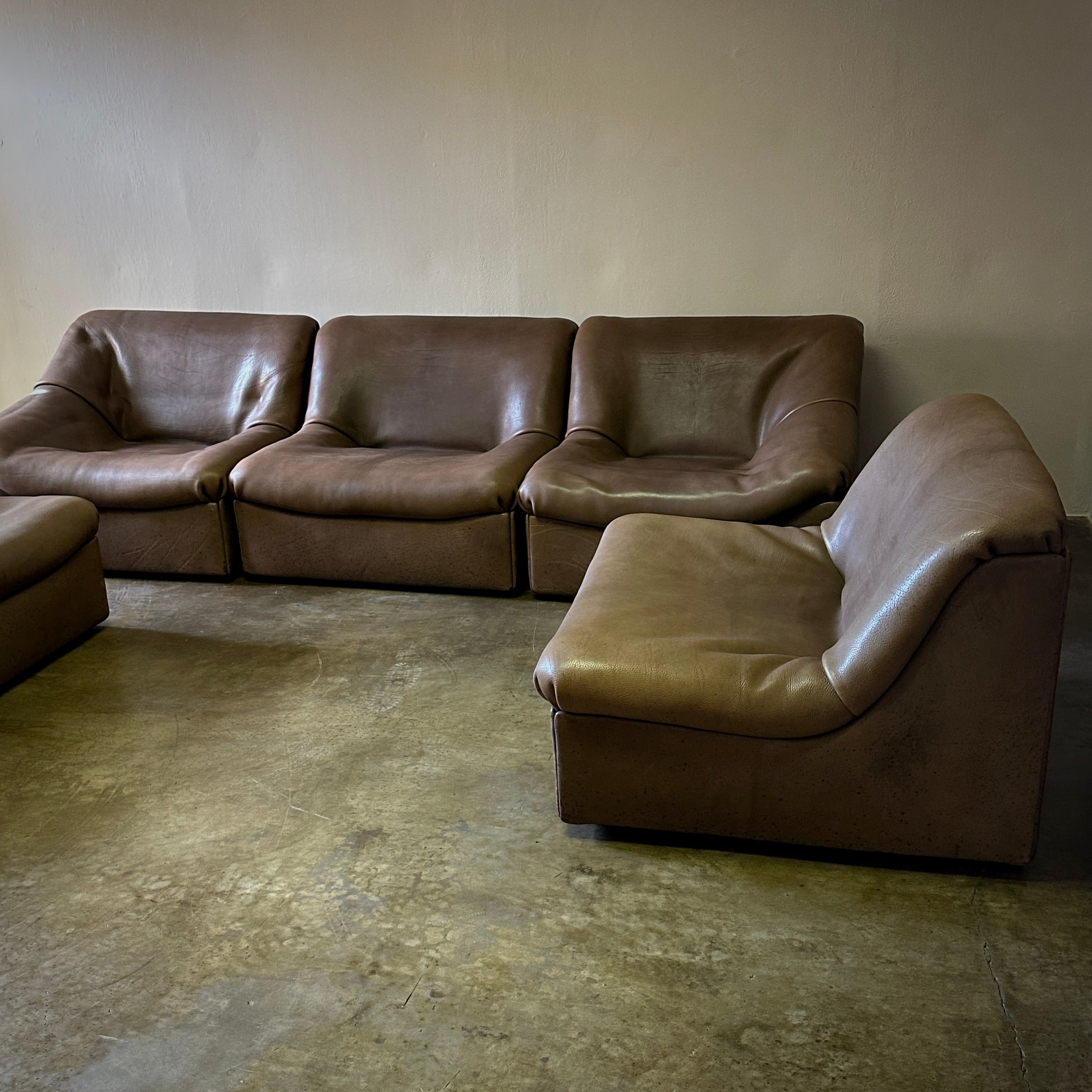 De Sede 5 Piece Sectional Sofa