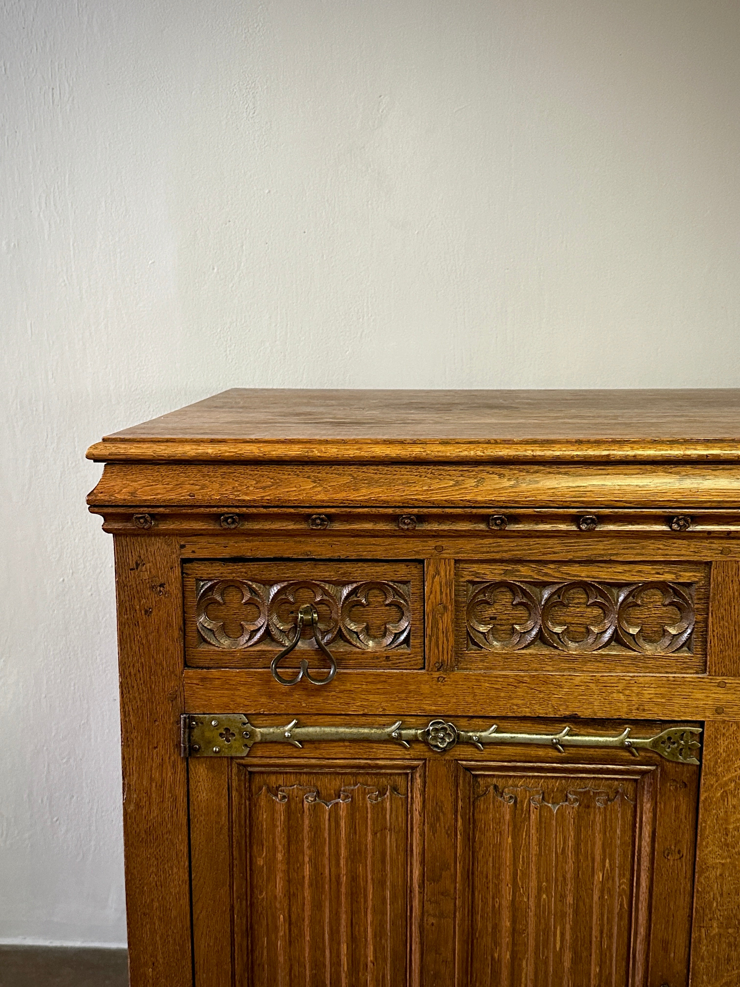 Leather Topped  Desk in Walnut