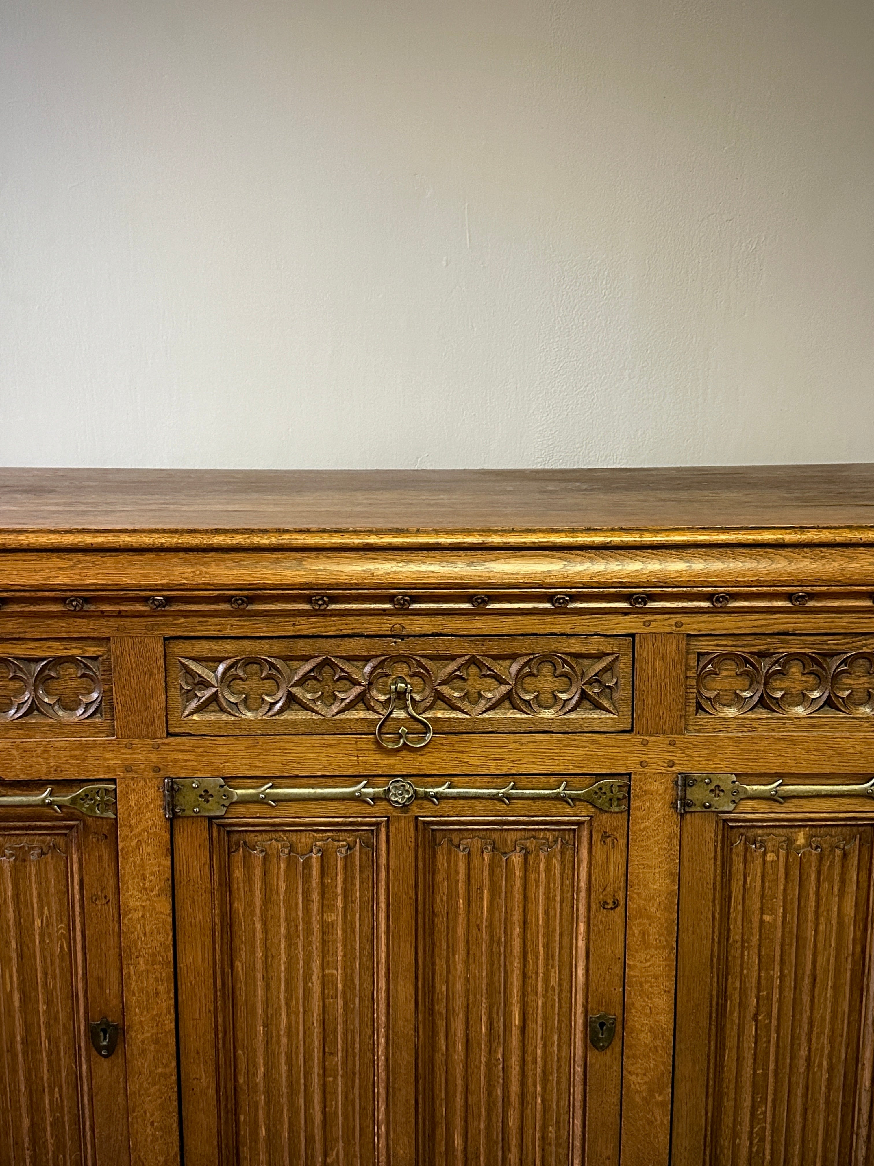 Leather Topped  Desk in Walnut