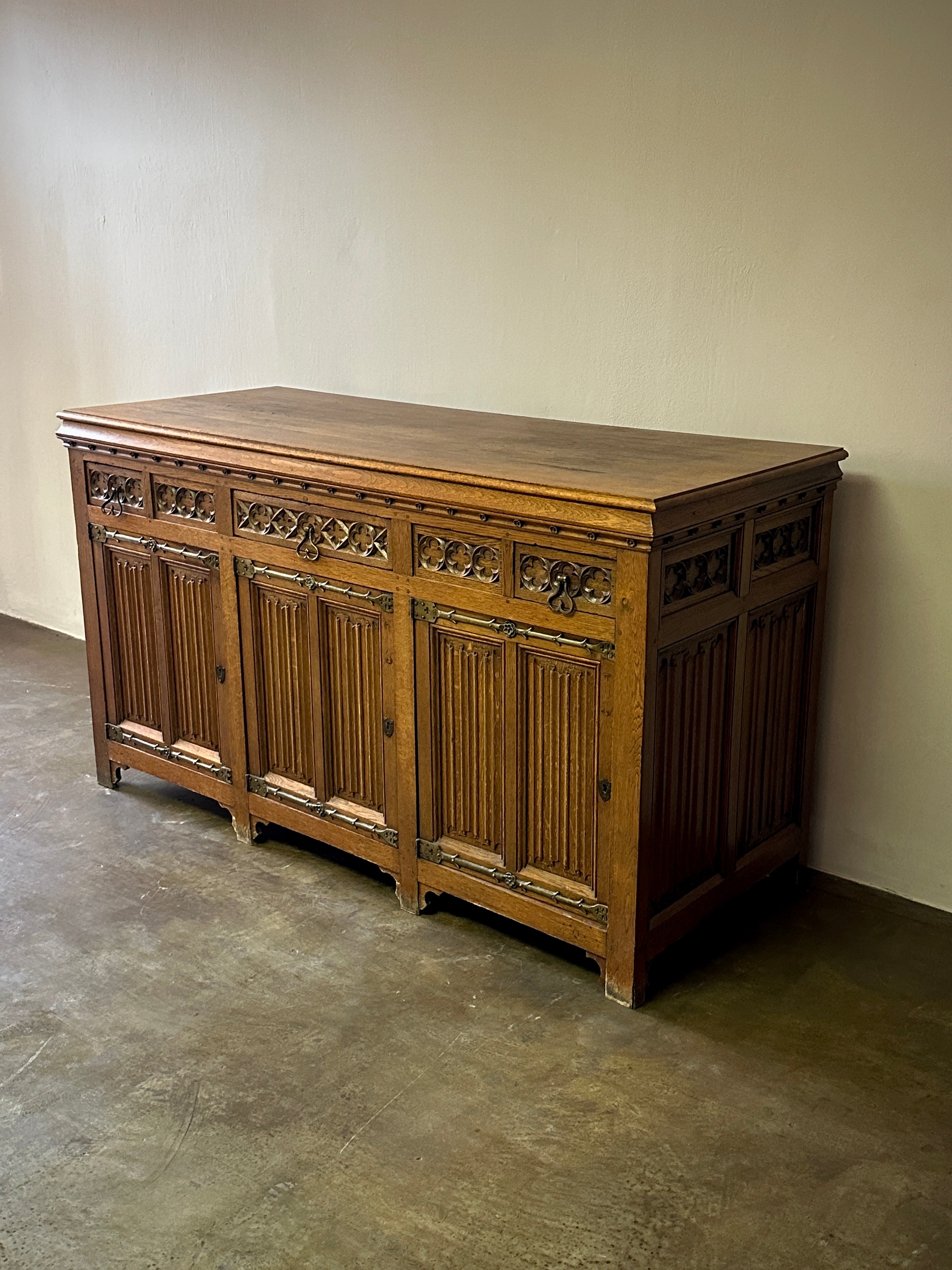 Leather Topped  Desk in Walnut