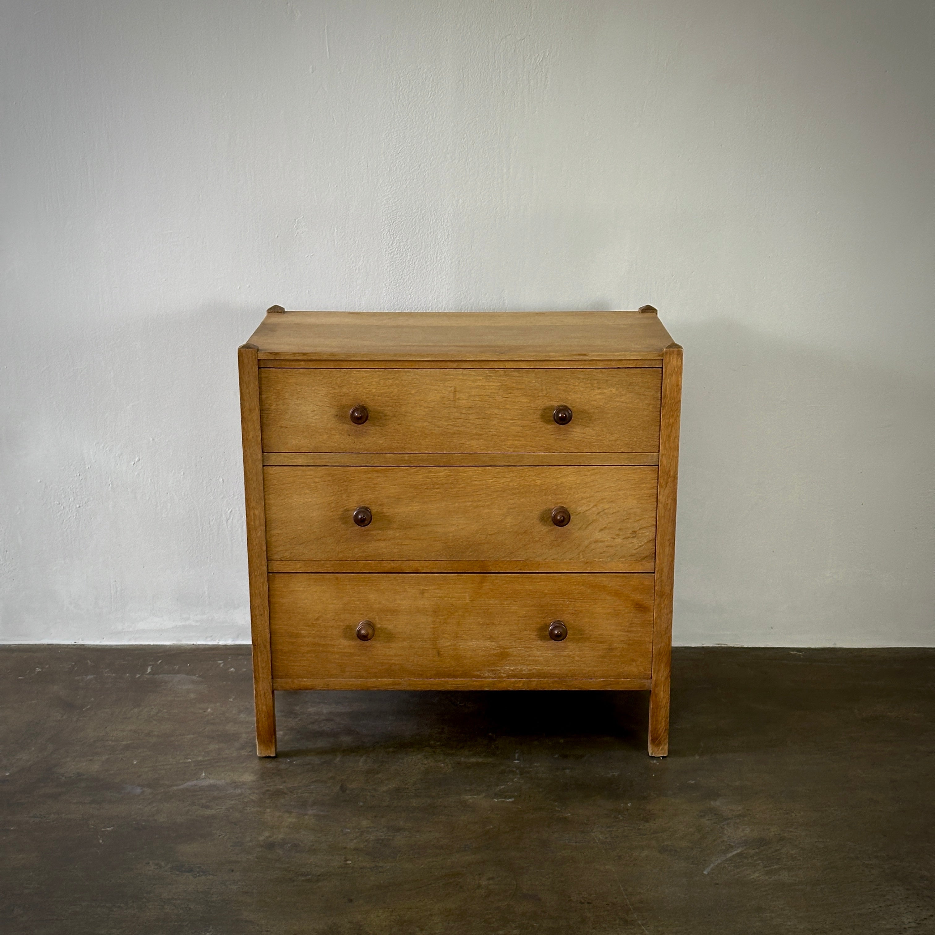 Early 20th Century White Oak Chest of Drawers by Heals