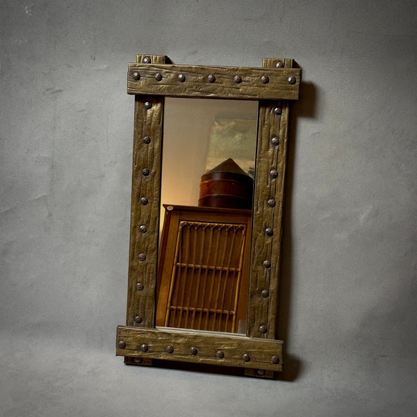 Copper and Brass Embossed Mirror