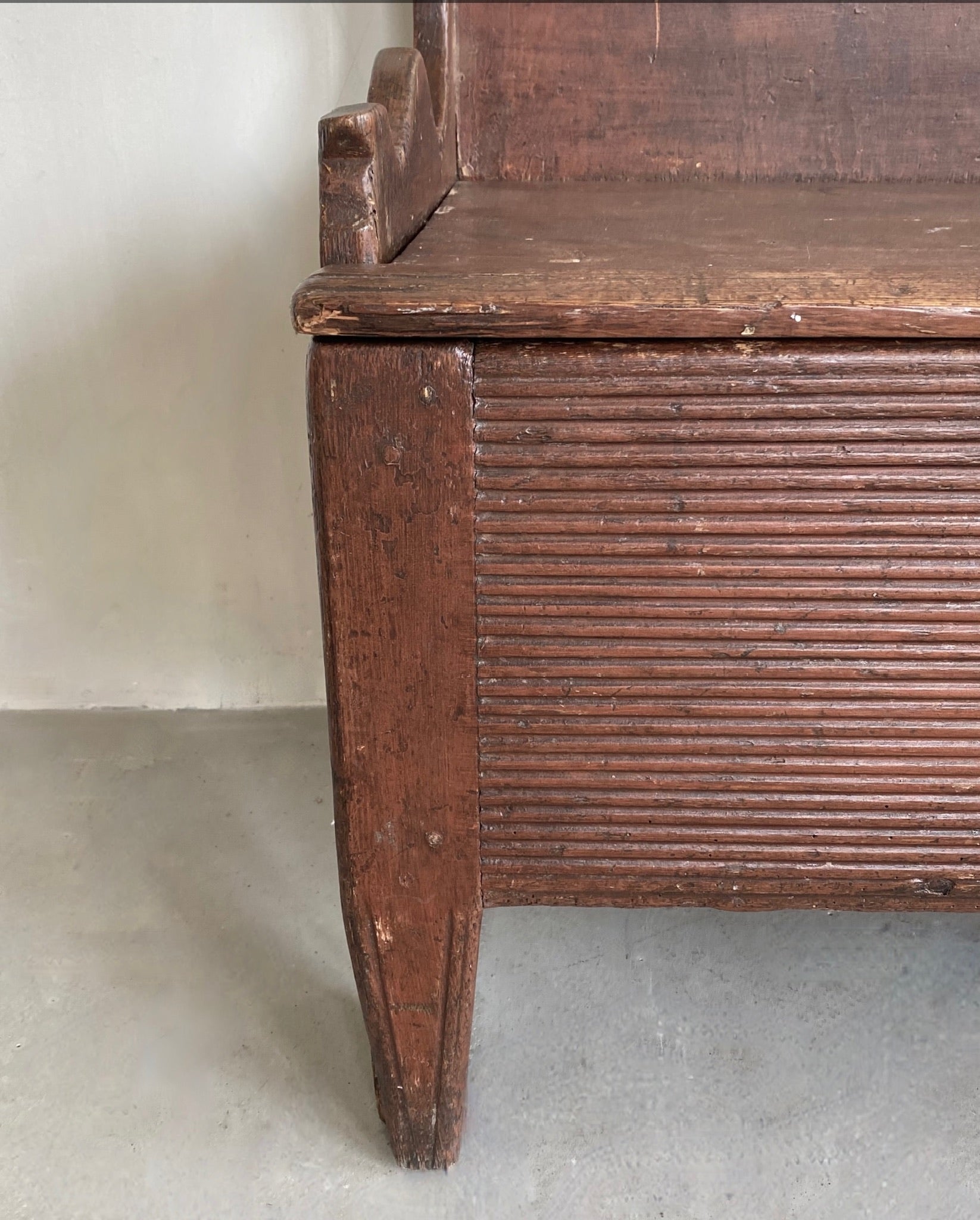 Rustic Swedish Hallway Bench