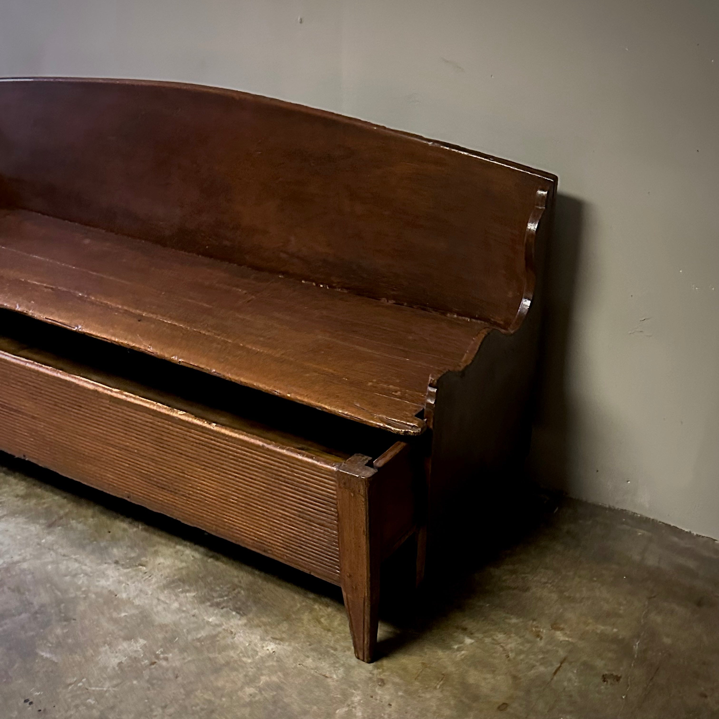 Rustic Swedish Hallway Bench